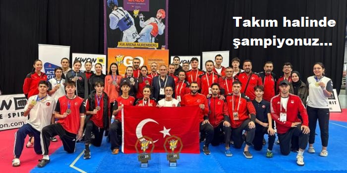 Tekvandoda Almanya’dan 12 madalya getirdik…
